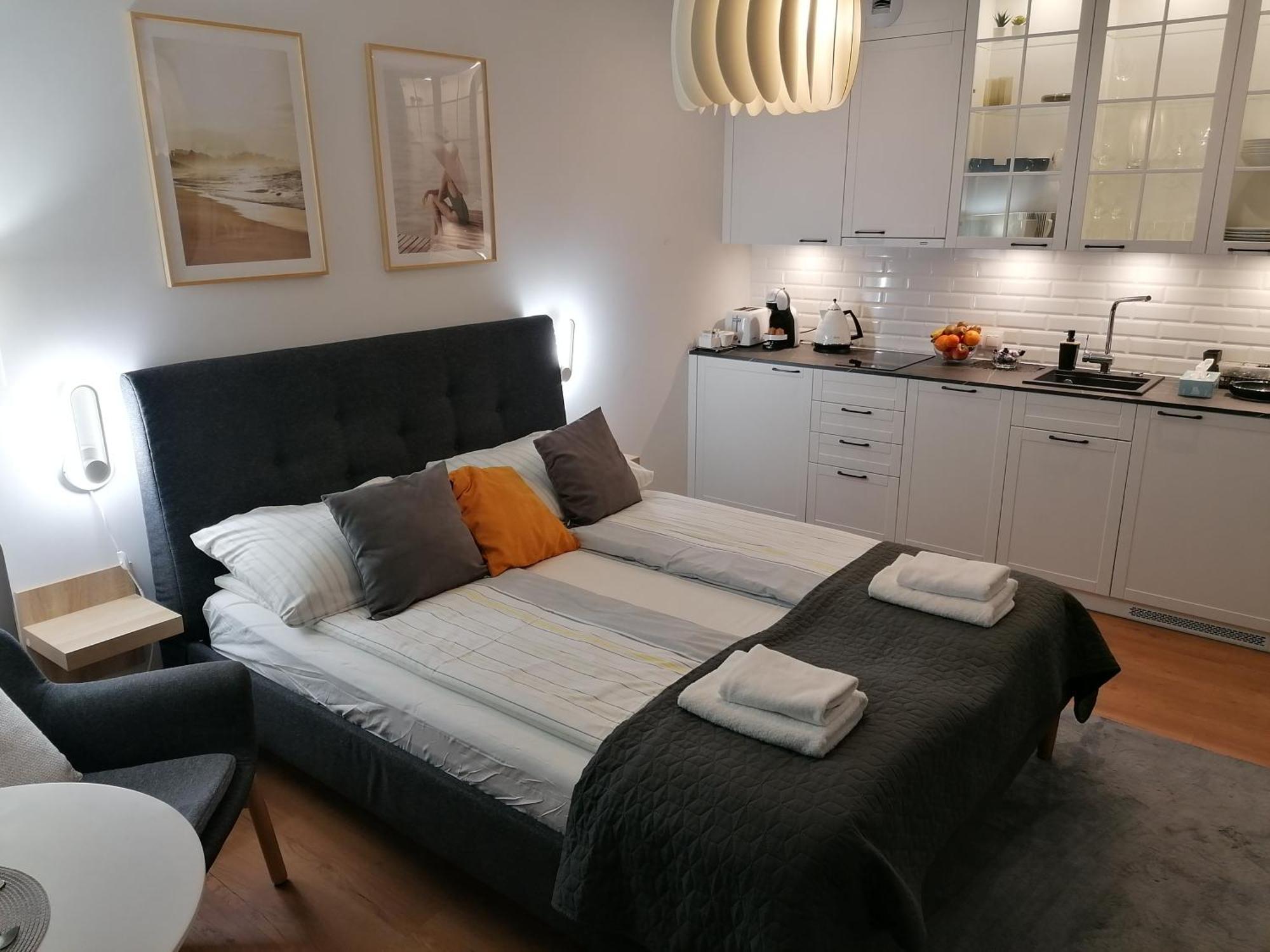 Pinea Apartament Z Widokiem Na Morze Z Basenem I Spa Przy Plazy Pobierowo Exterior photo